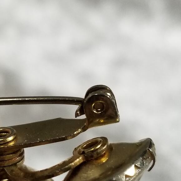 Vintage 80's floral brooch aurora borealis stones 1.1899 - Picture 12 of 16